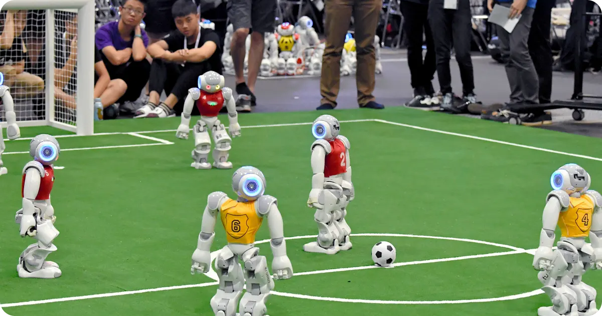 robot football players